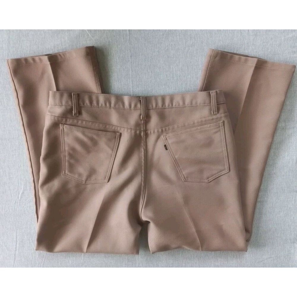 Vintage LEVI'S 698  Khaki Brown Pants 90s Black Label Tabs‎ 40X30 Polyester USA